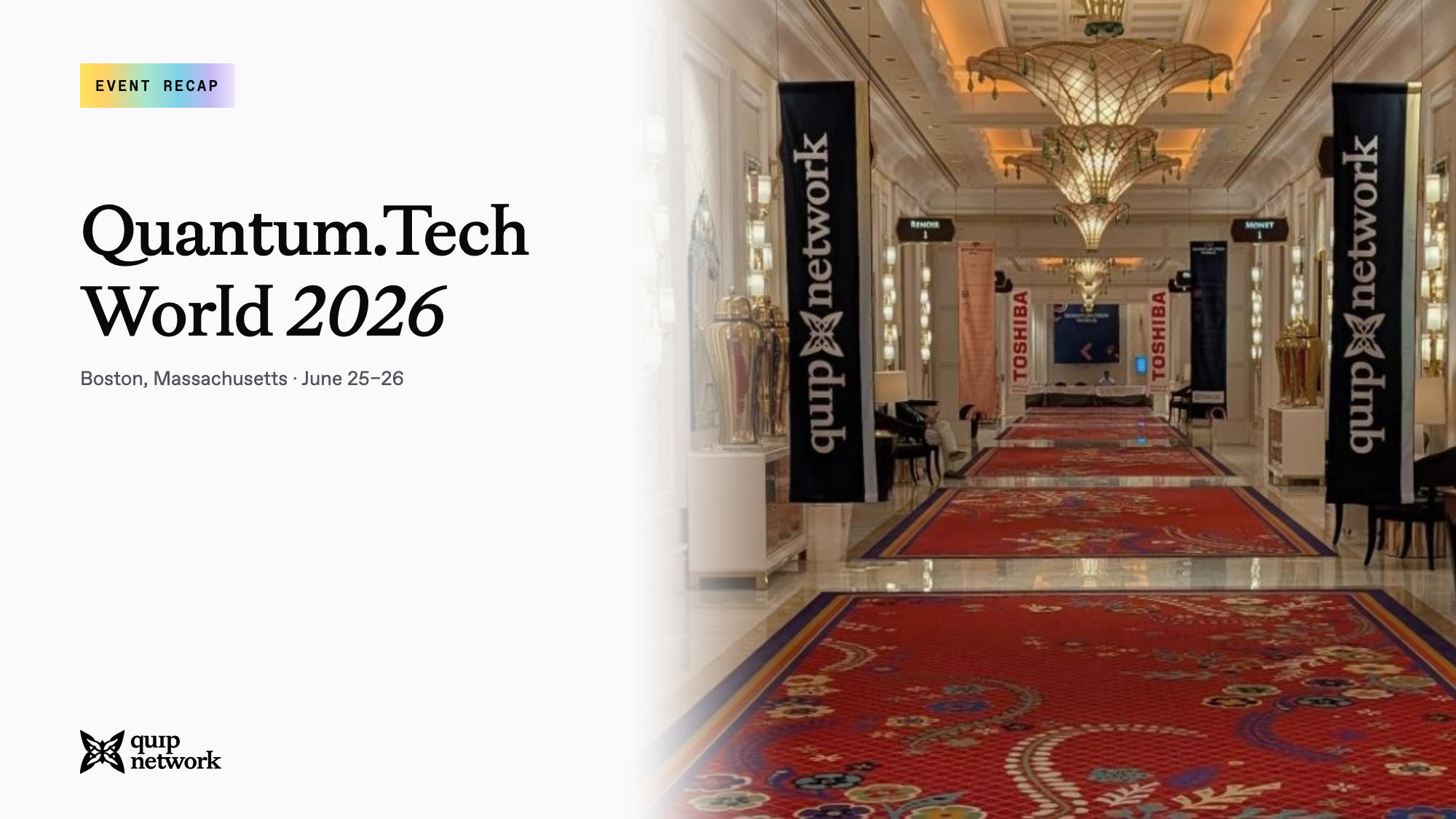 Quip Network at Quantum.Tech World 2026 in Boston