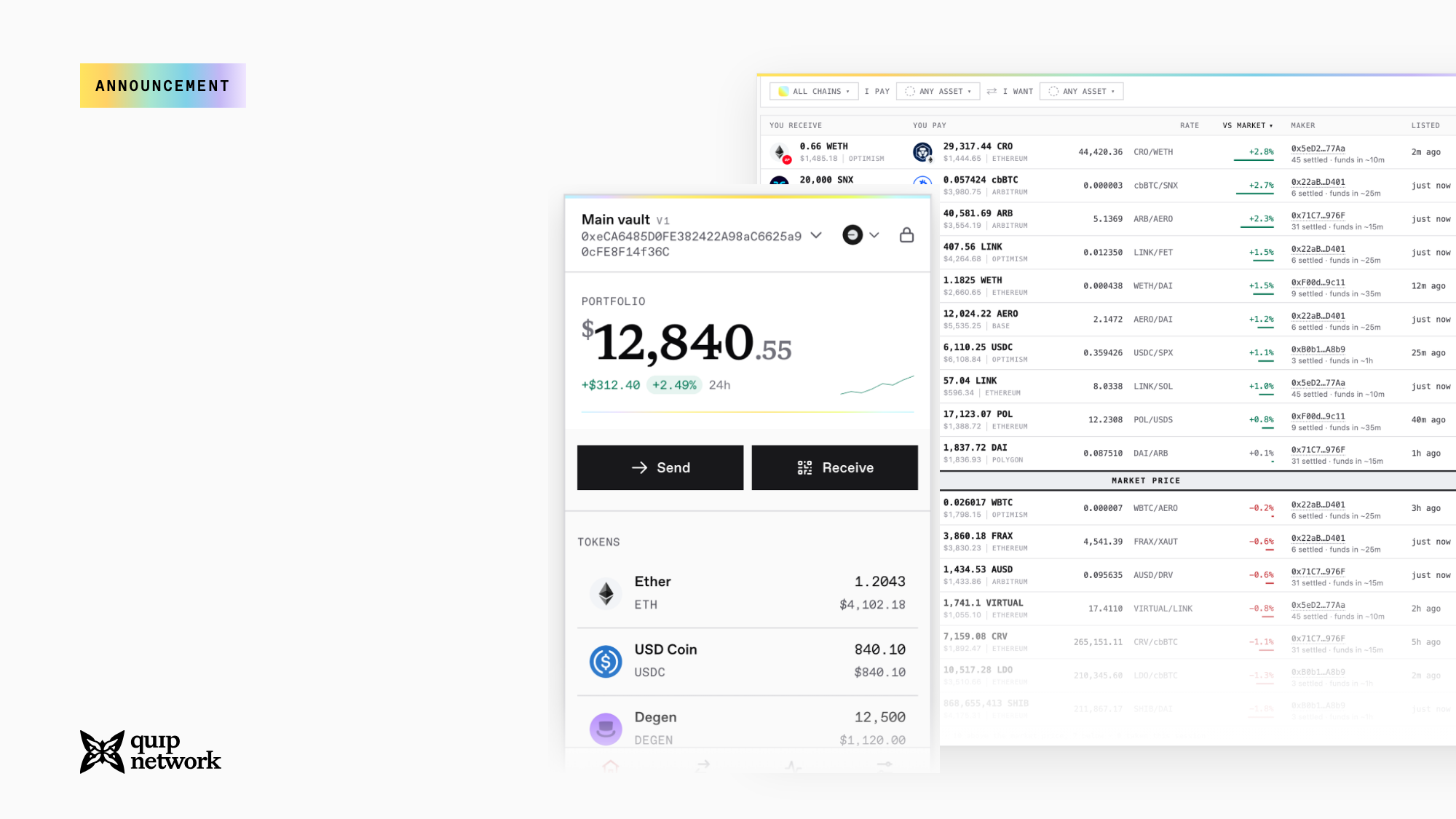 QuipSwap Is Live: Post-Quantum Swaps Anywhere to Anywhere